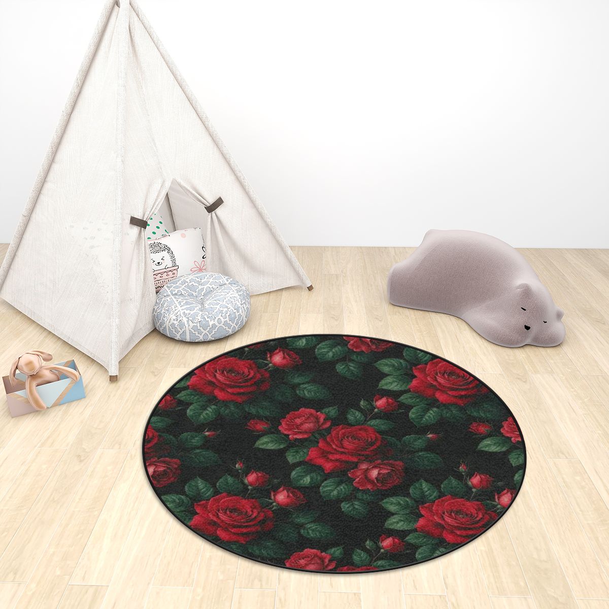 Roze Czerwone — Round rug