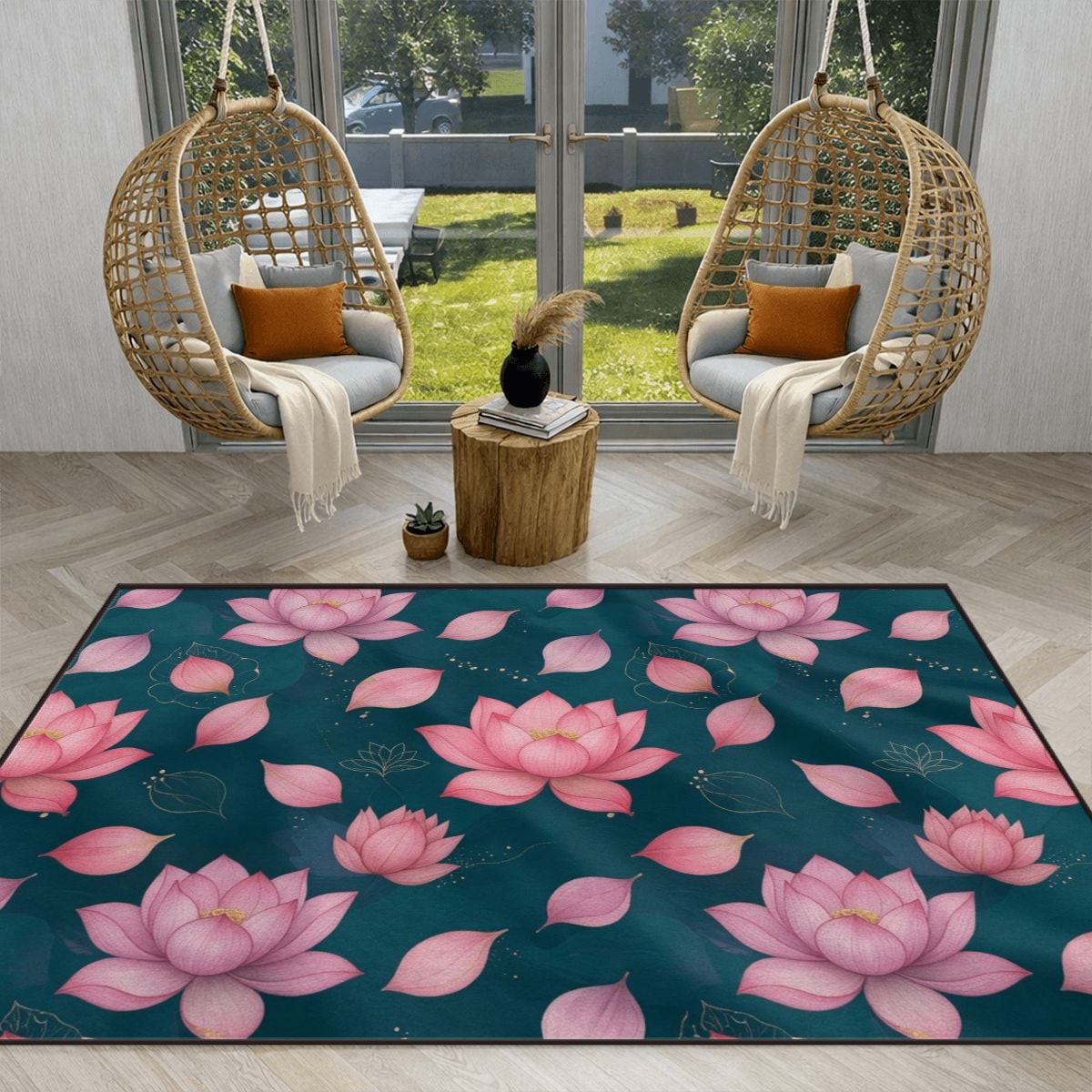 Large Area Rug Floor Carpet (3:2) 40lotosyv2aop