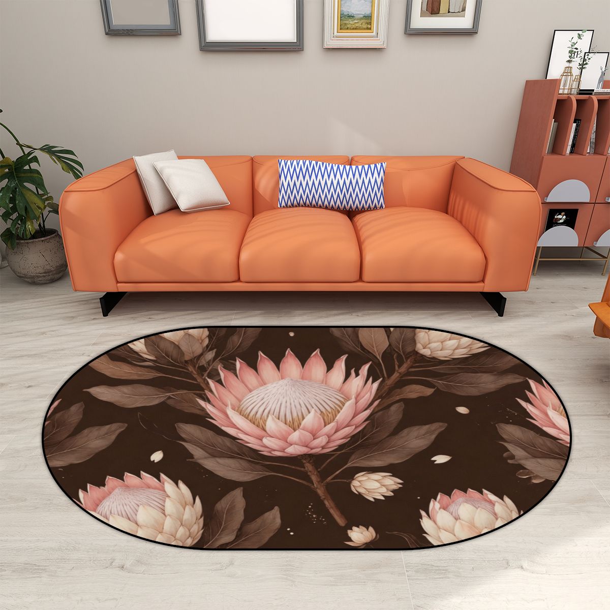 Multiple Sizes Oval Area Rug 20proteaespressoaop