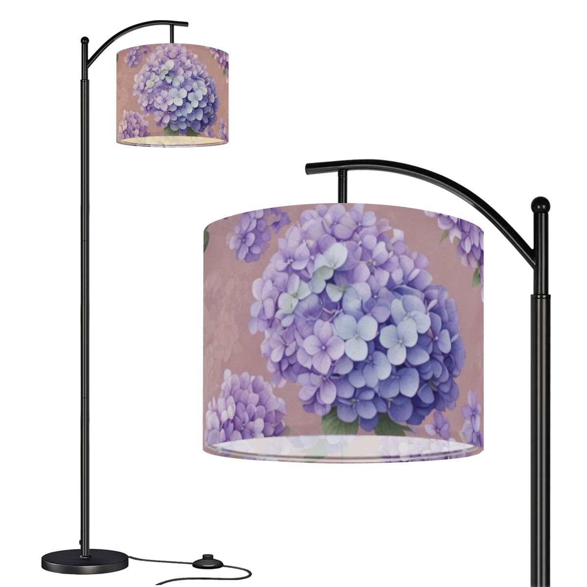 Hortensje Dense — Lampa podłogowa łukowa