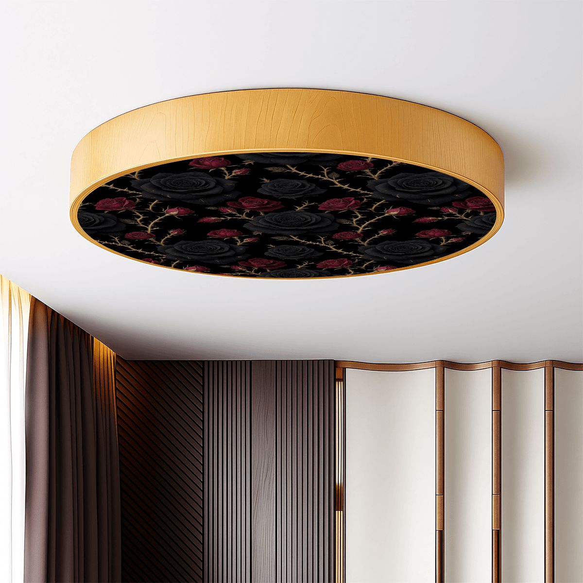 Flush Mount Ceiling Light 34noirrosev2aop