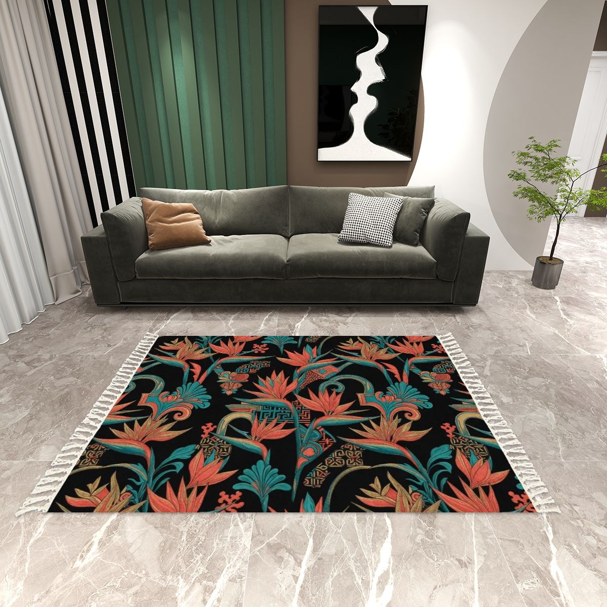 Rajski Ptak — Rug with tassels