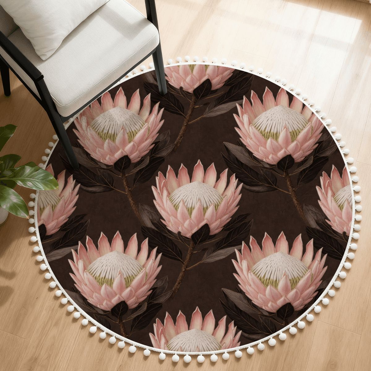 Protea — Round rug