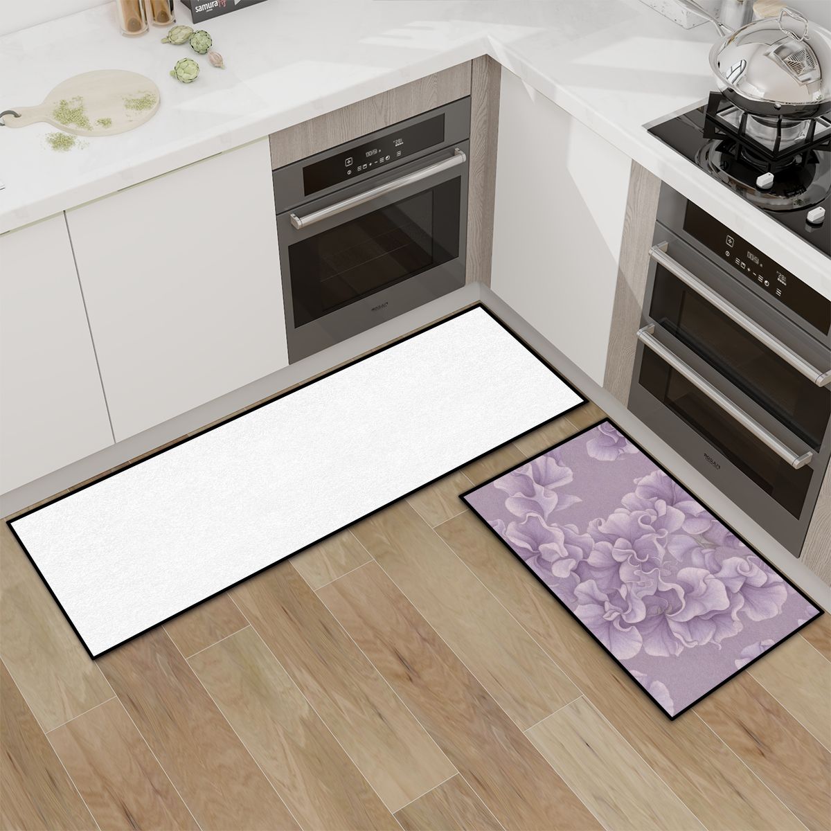 Groszek — Kitchen rug set