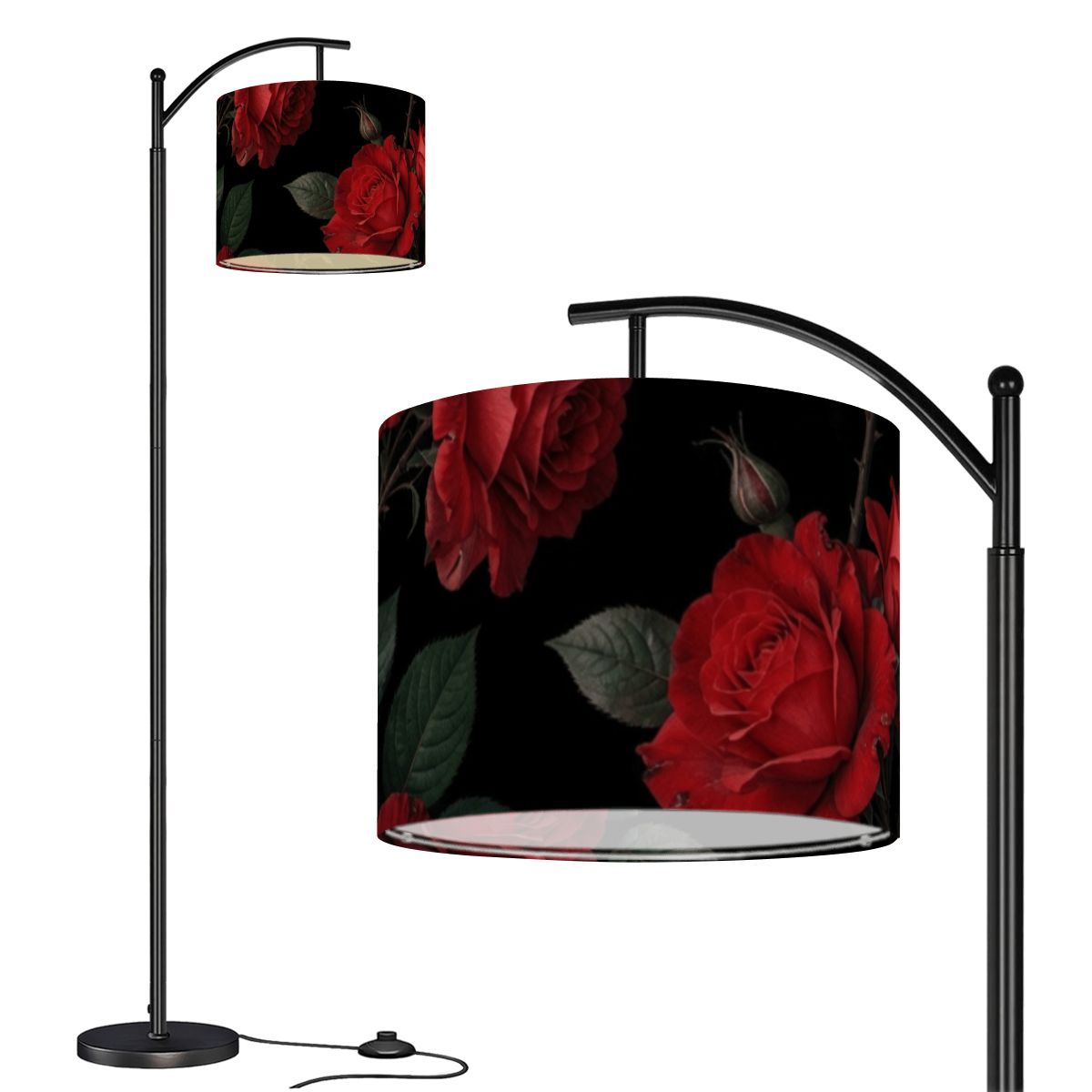 Roze Czerwone — Lampa podłogowa łukowa