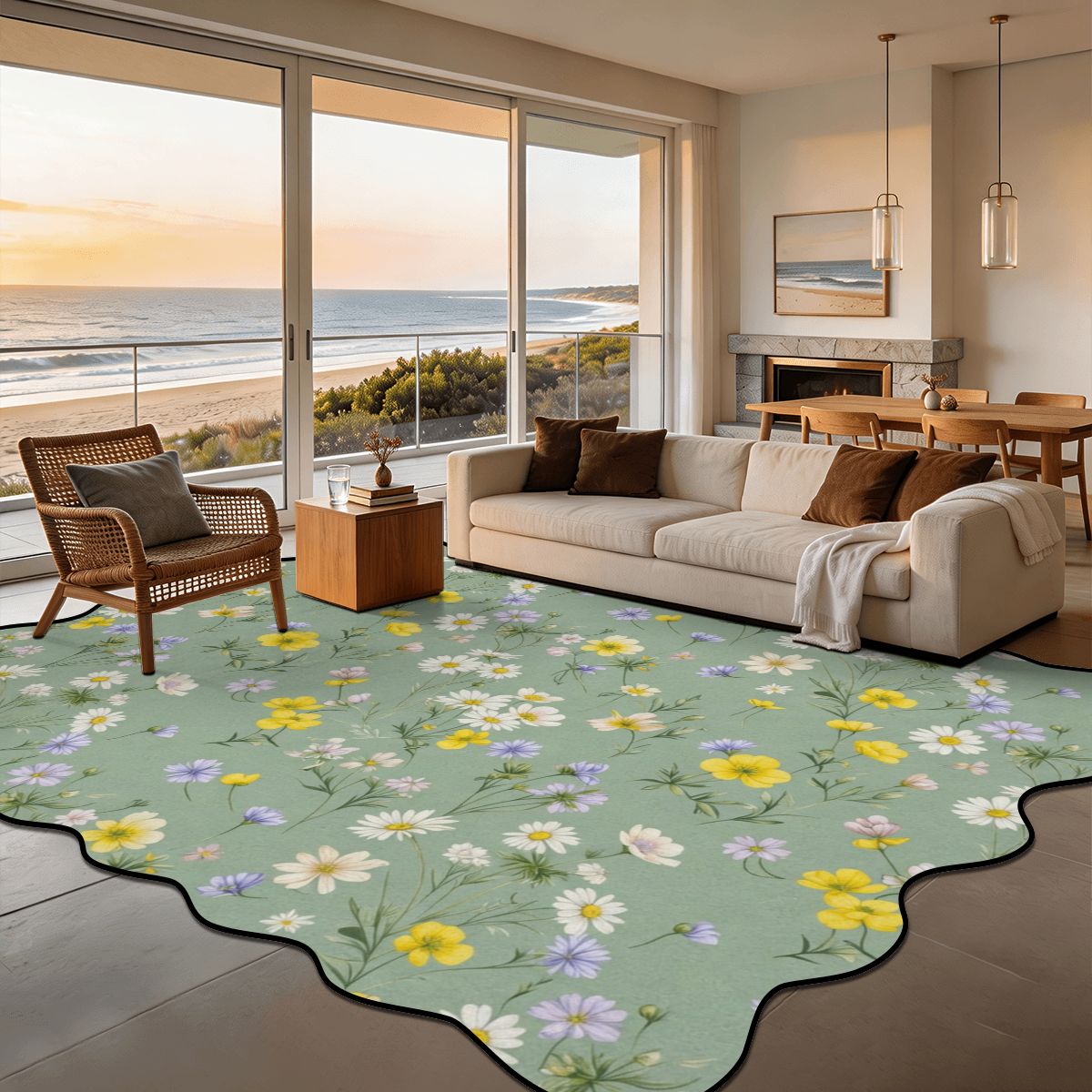 Lacka — Scalloped rug