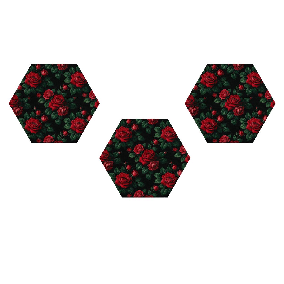 Roze Czerwone — Hexagon acoustic panels