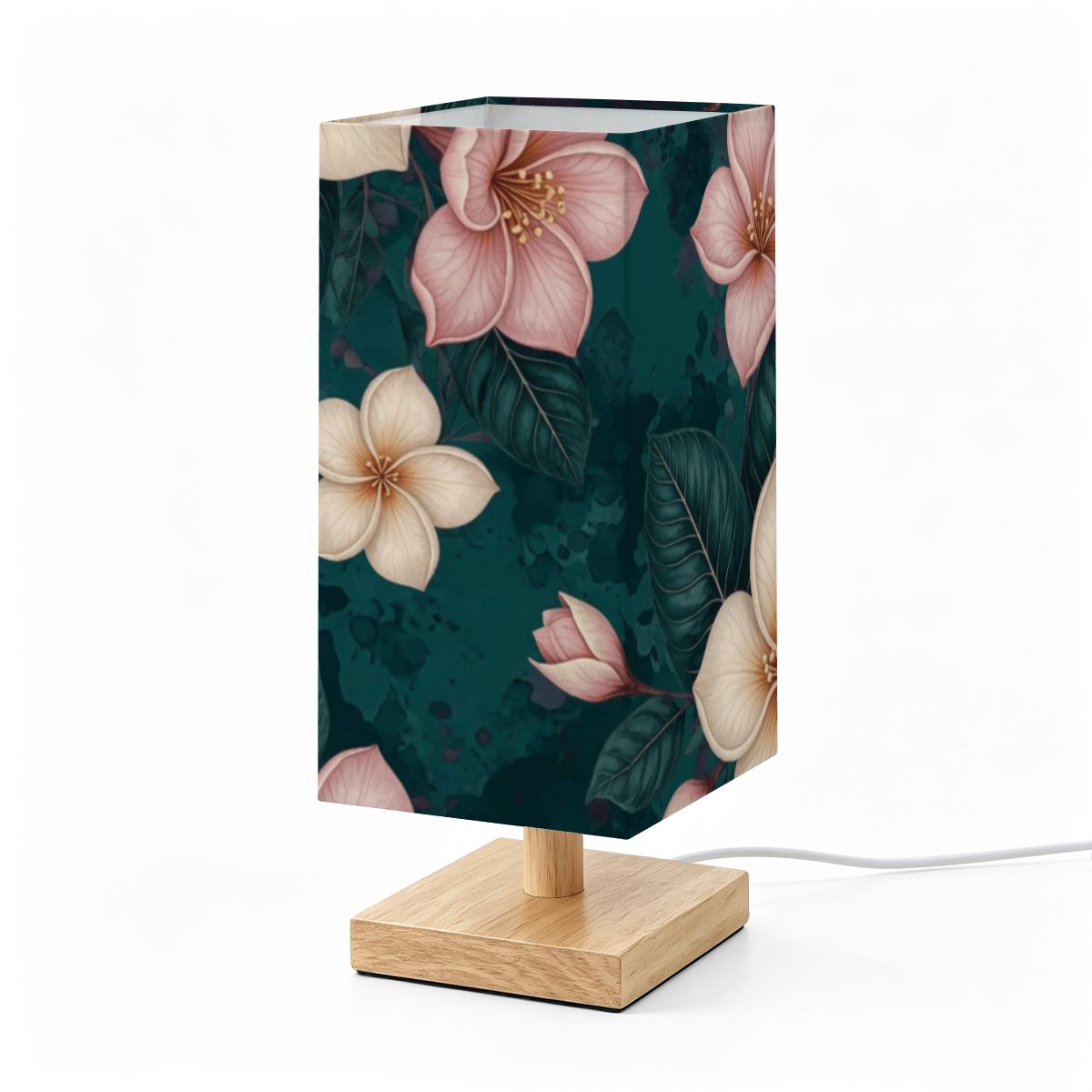 Plumeria Tropik — Lampa stołowa kwadratowa