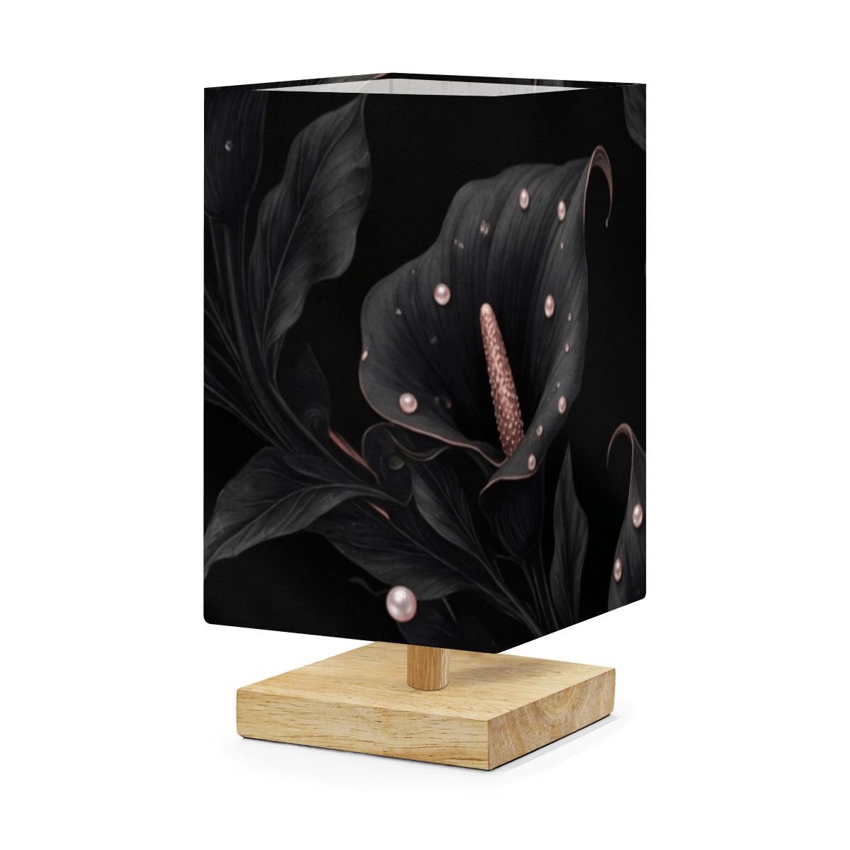 Kalie Noir — Lampa stołowa kwadratowa