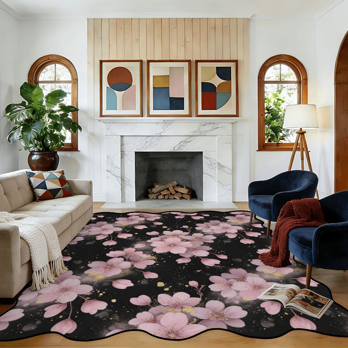 Sakura Gesta — Scalloped rug