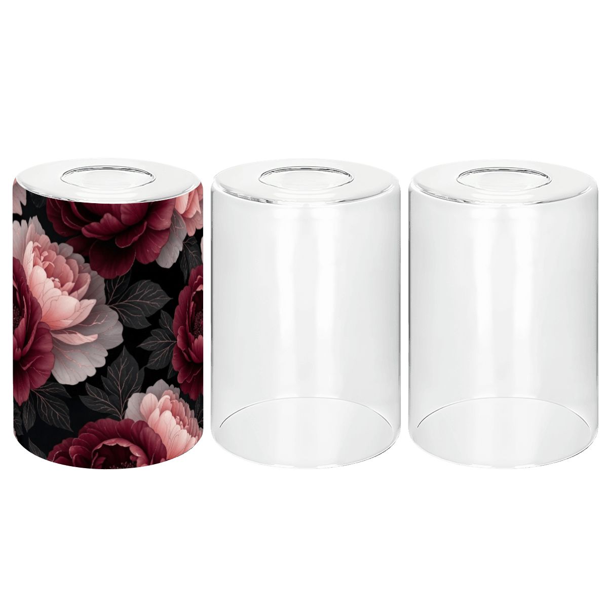 Cylindrical Glass Lampshade 3 pcs 26peoniegardenv2aop