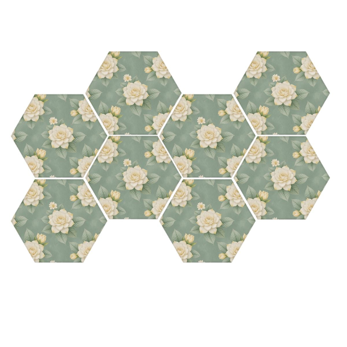 Hexagon Sound Absorbing Panels 8 Pieces 43gardeniev2aop