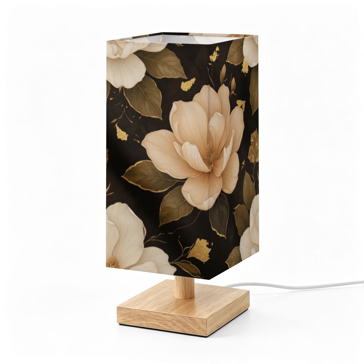 Magnolie Luxe — Lampa stołowa kwadratowa