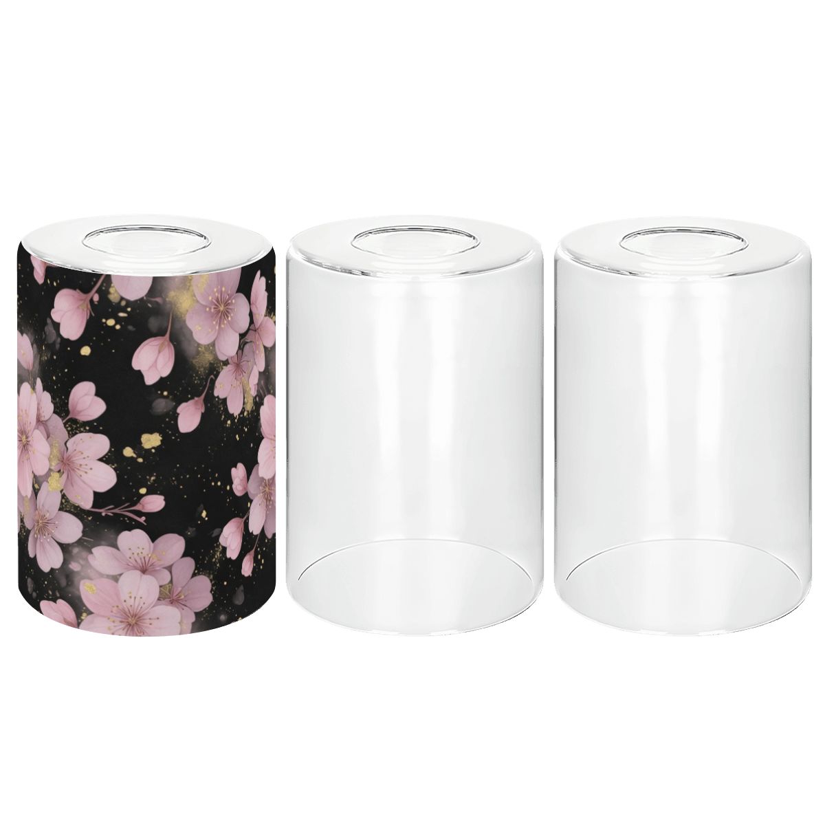 Cylindrical Glass Lampshade 3 pcs 32sakuragestaaop