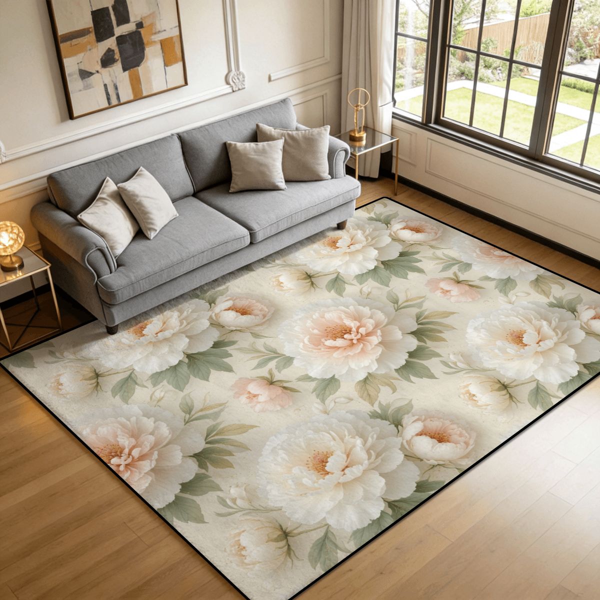 Peonie Biala — Rug