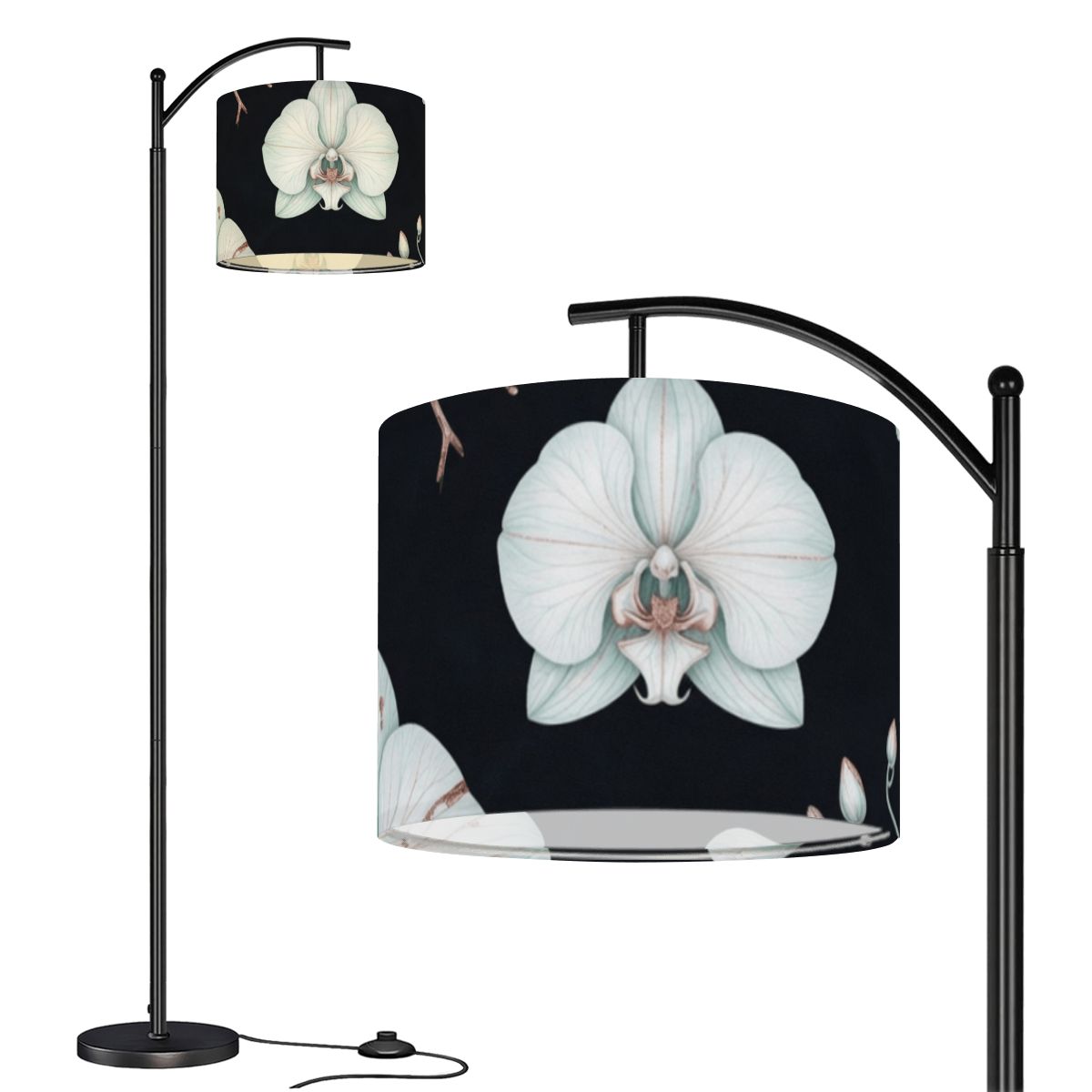 Orchidee Noc — Lampa podłogowa łukowa