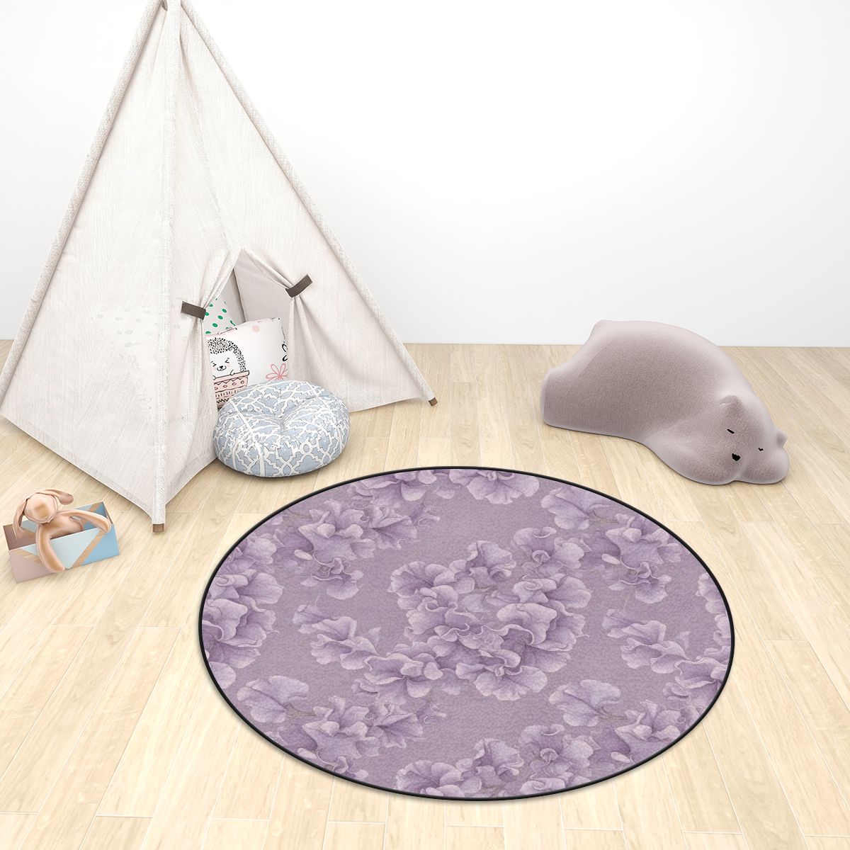 Multiple Sizes Plush Round Area Rug 48groszekv2aop