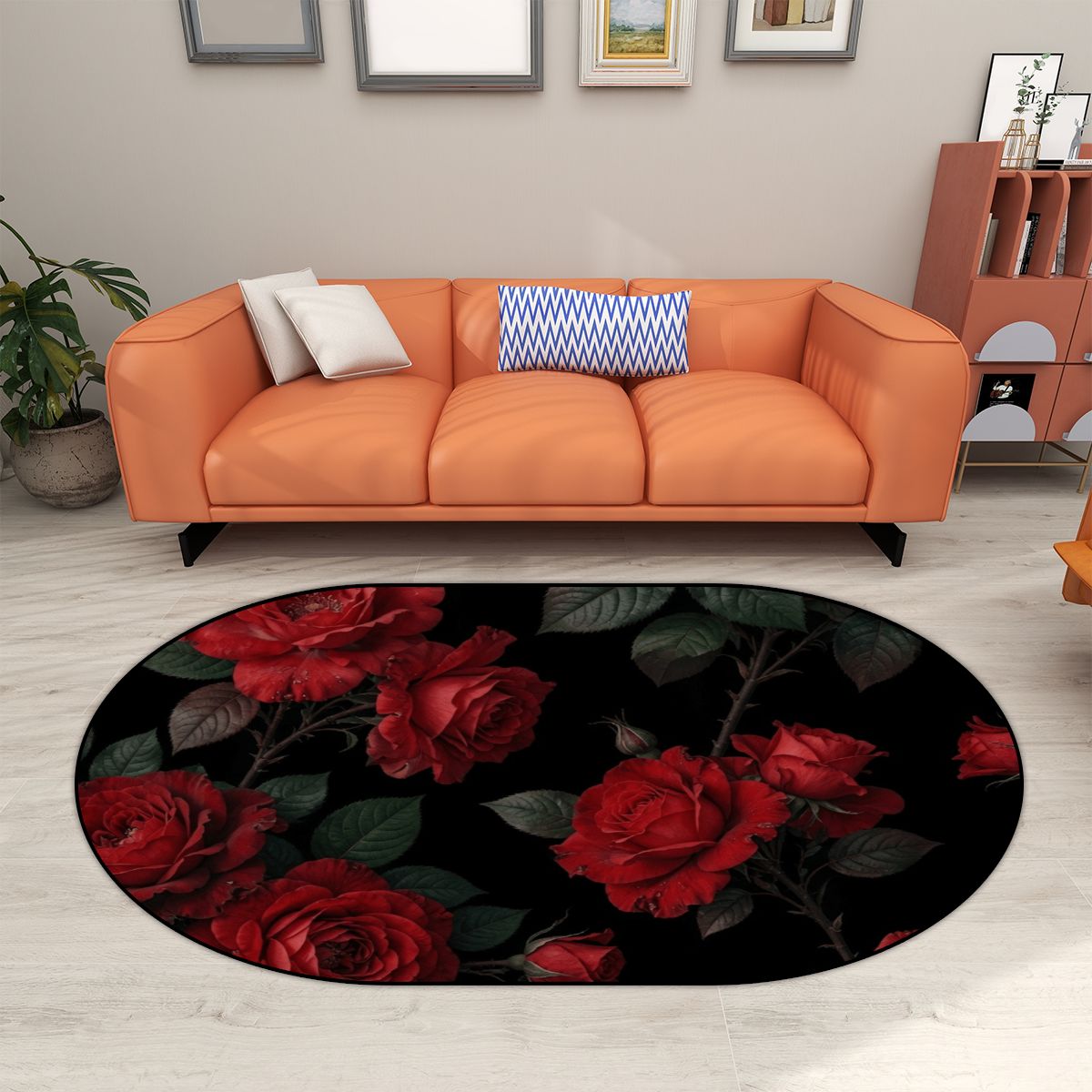 Roze Czerwone — Round rug