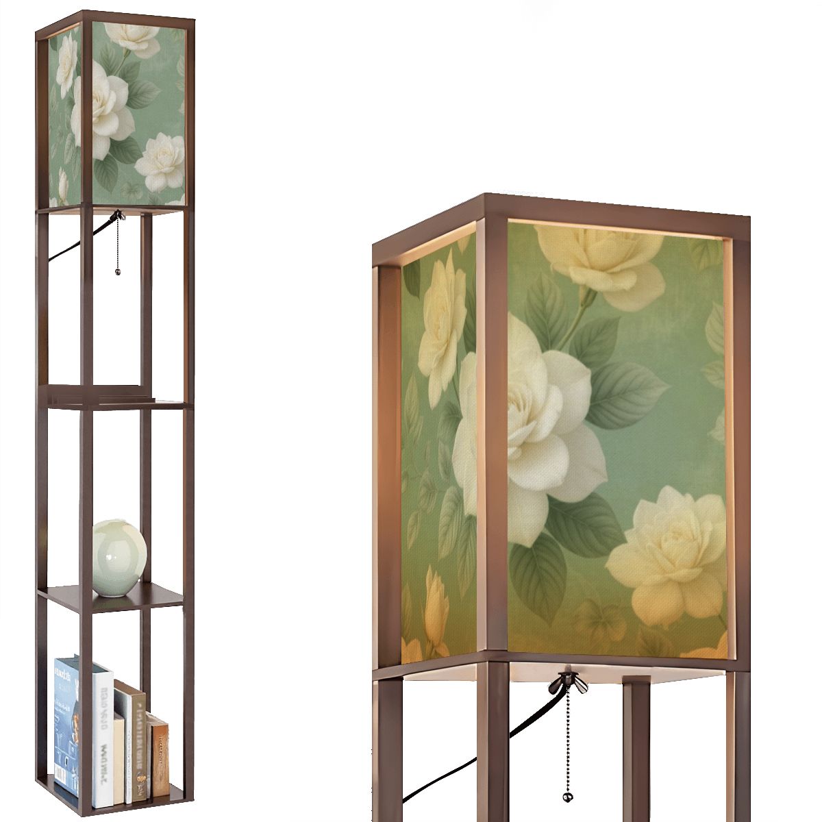 Floor Lamp with Shelves (Made in USA) 18gardeniesageaop