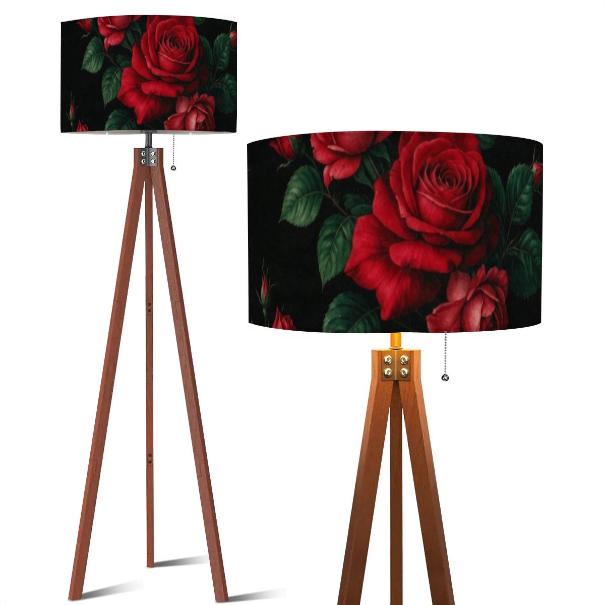 Tripod Floor Lamp (Made in USA) 37rozeczerwonev2aop