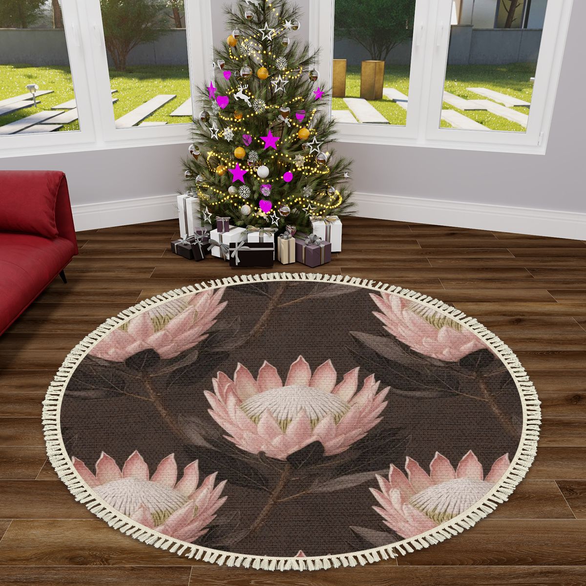 Protea — Round rug