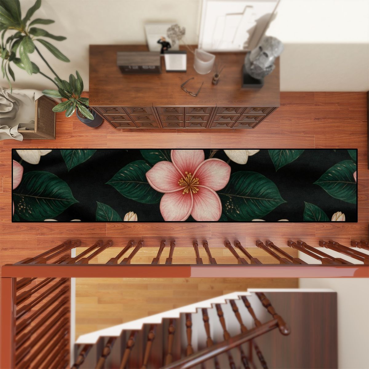 Plumeria — Runner rug