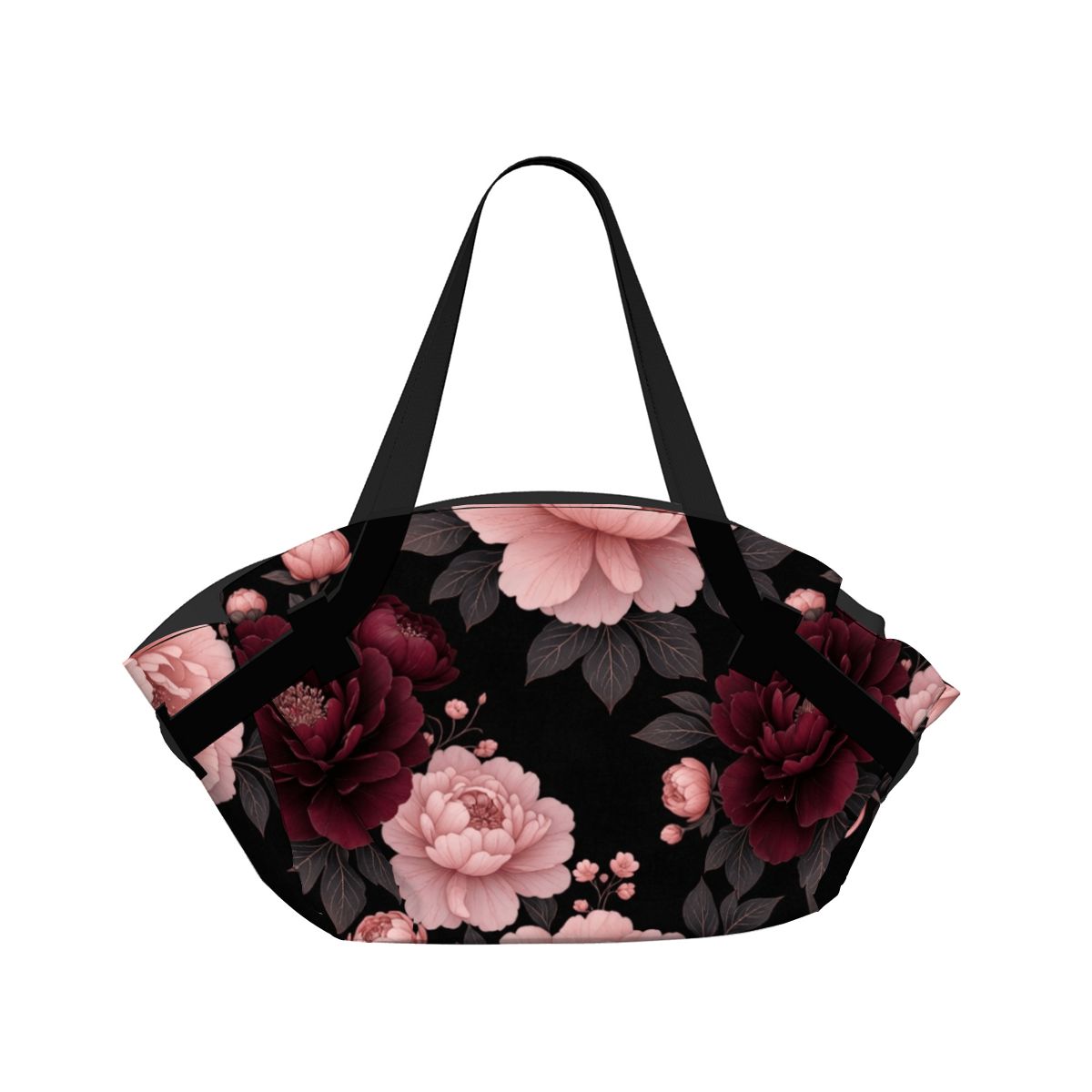 Foldable Picnic Blanket Tote Bag 01peoniegardenaop