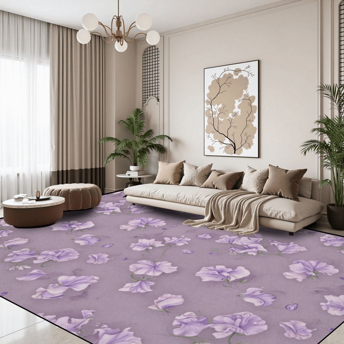 Large Area Rug Floor Carpet (7:5) 23groszeklawendaaop
