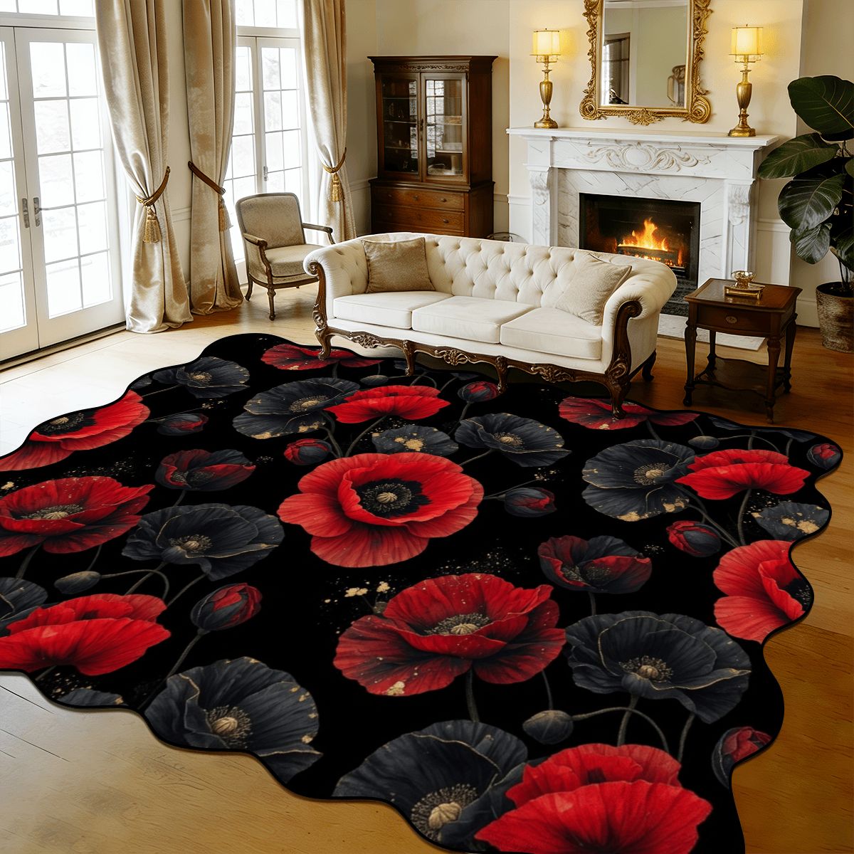 Maki — Scalloped rug