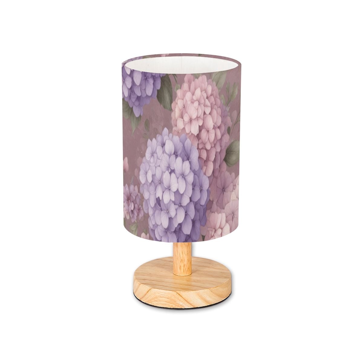 Cylindrical Table Lamp 08hortensjelawendaaop