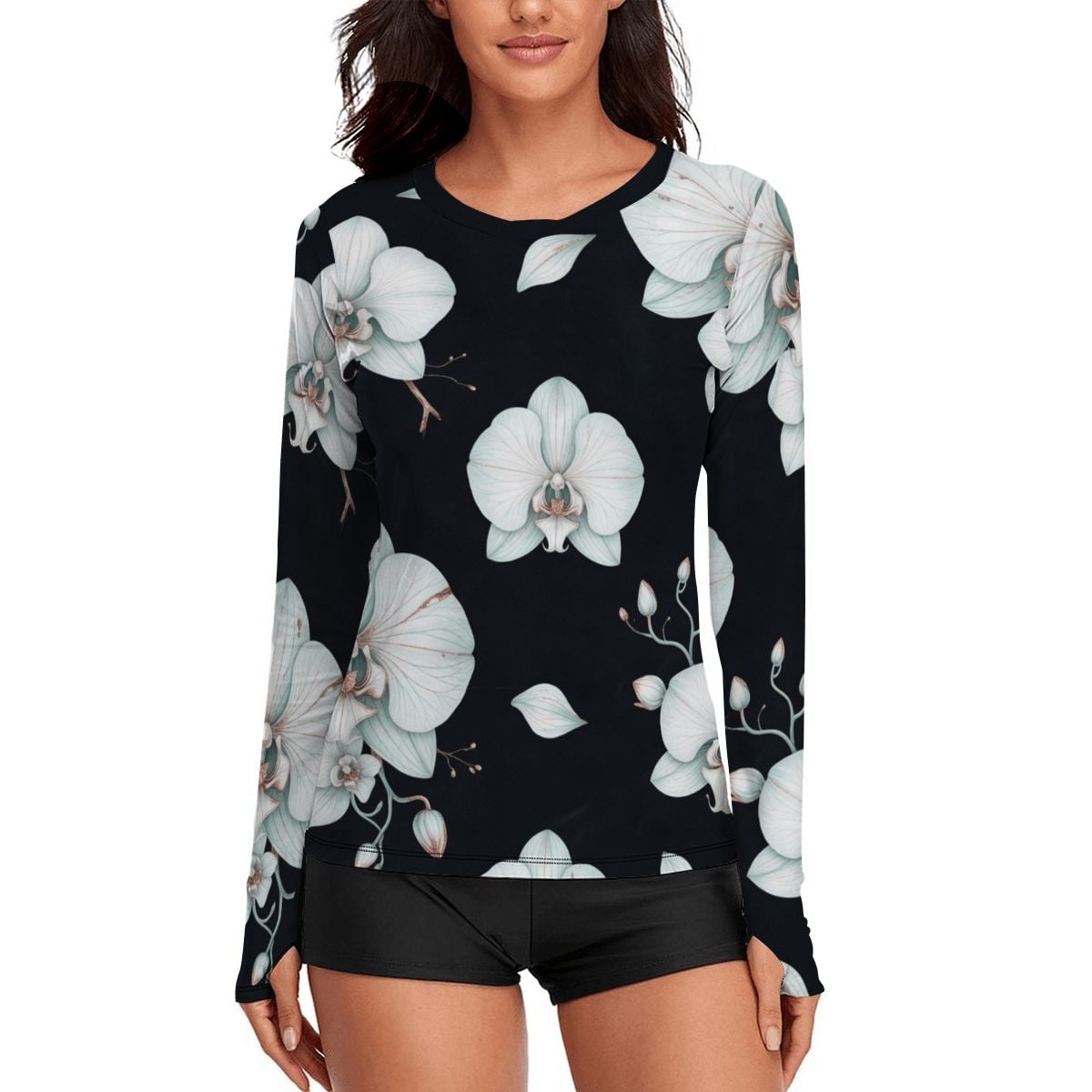 Women's LongSleeve Sun Shirts 03orchideenocaop