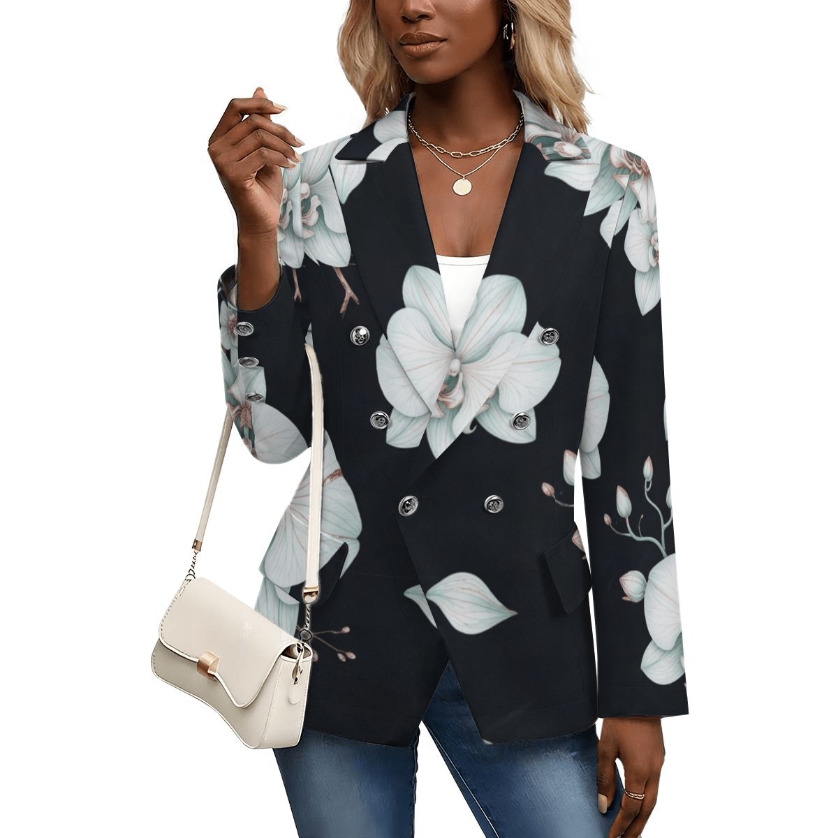 Women's Casual Blazer 03orchideenocaop
