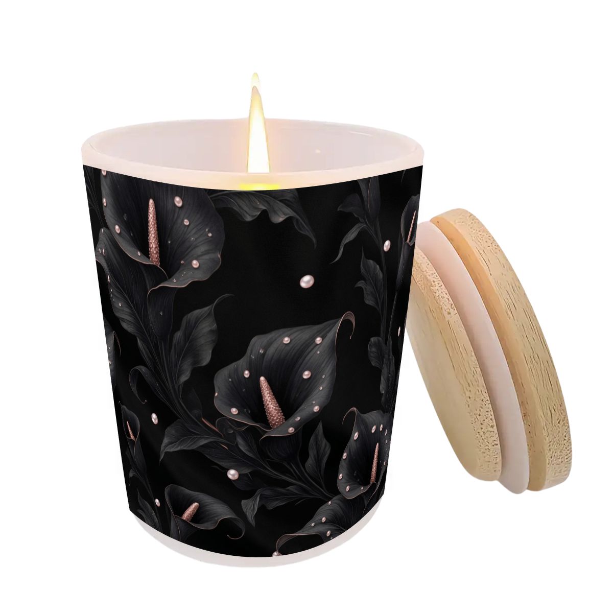 Frosted Jar Scented Candle with Lid (6oz)