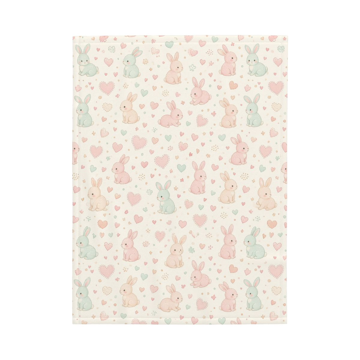 Small Baby Blanket kroliczkiserca
