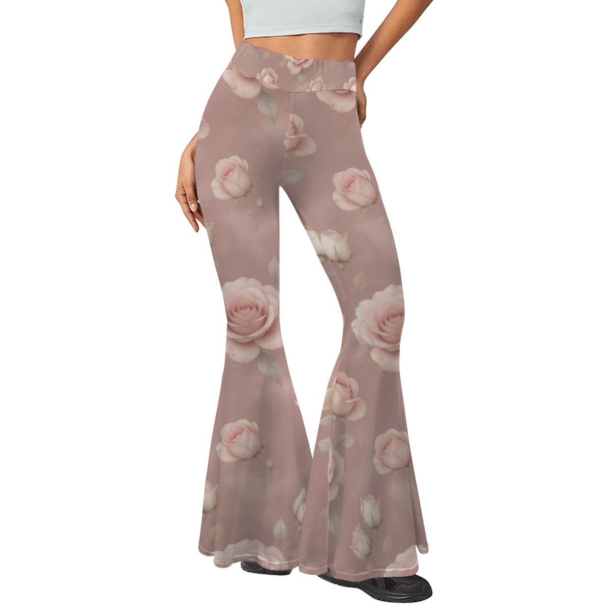 Women's Flare Yoga Pants 02rozeblushaop