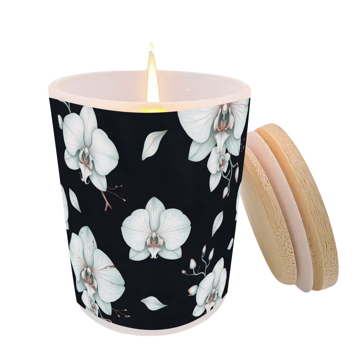 Frosted Jar Scented Candle with Lid (6oz)