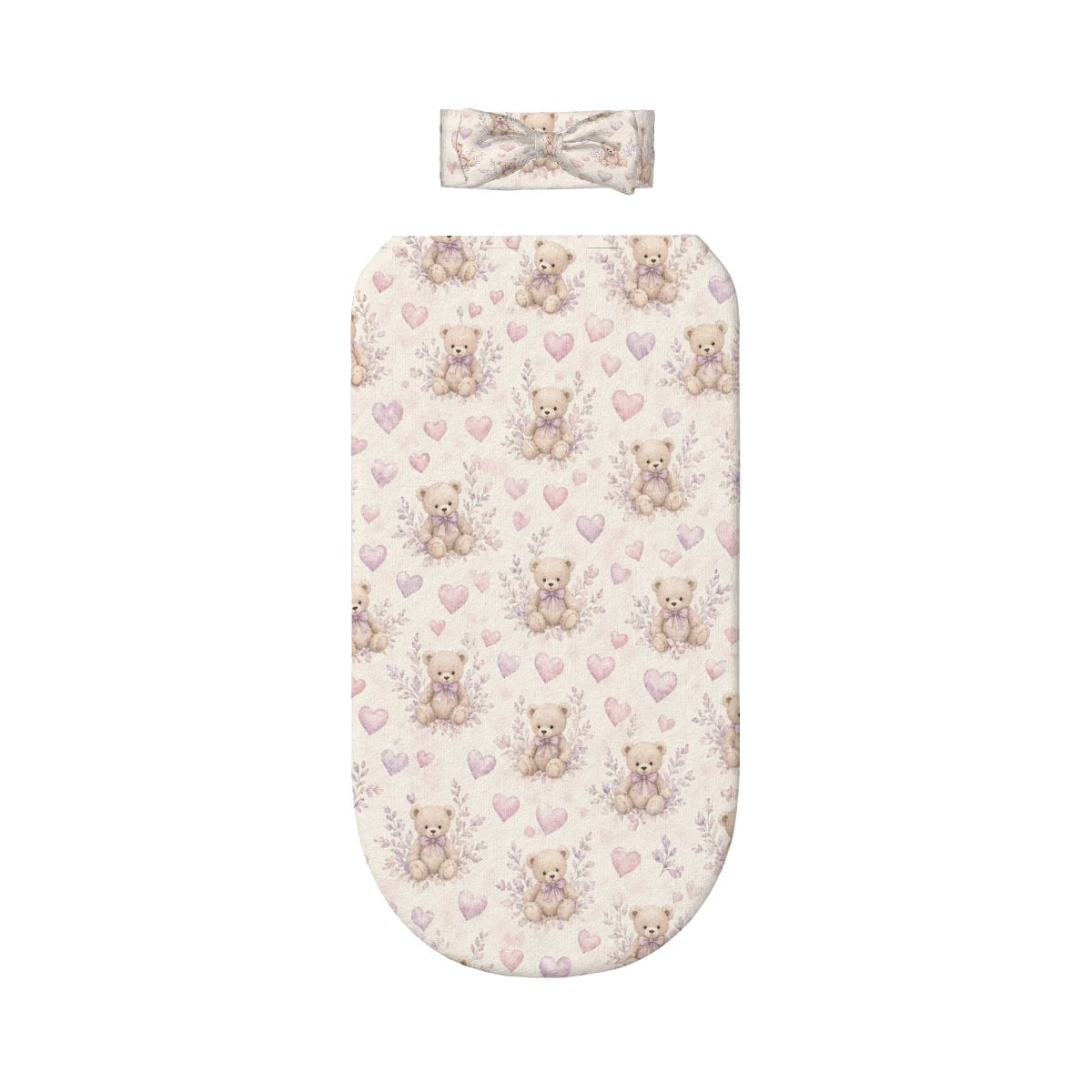 Baby Swaddle Sack with Baby Headbands misielawendaaop