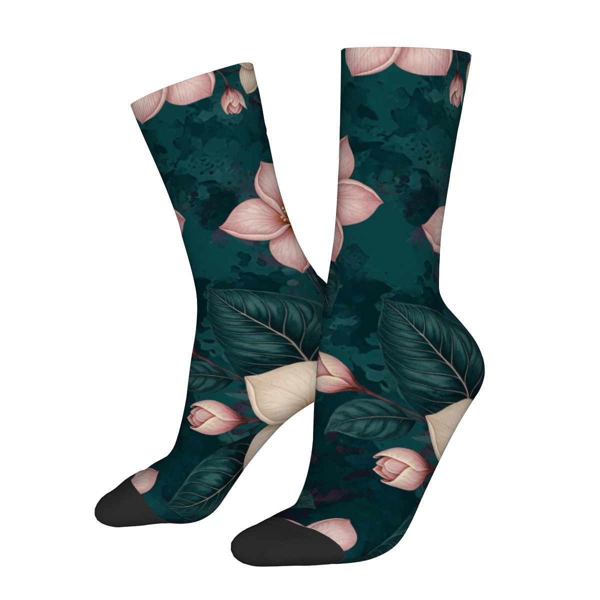 Unisex Contrast Crew Socks (Made in USA) 10plumeriatropikaop