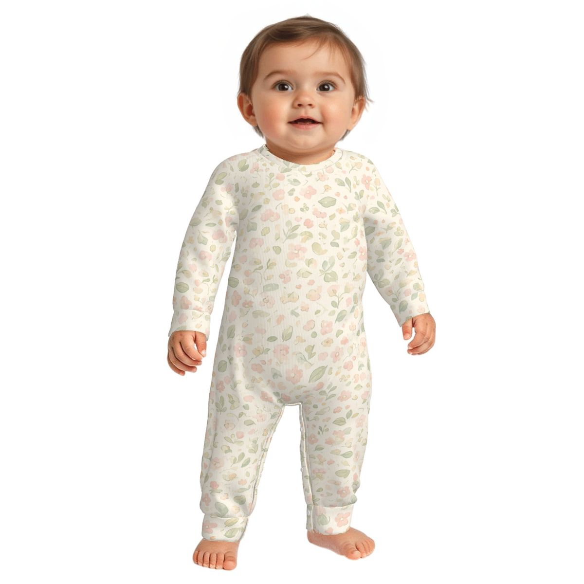 Newborn Baby Long Sleeve Onesies lakowekwiatki