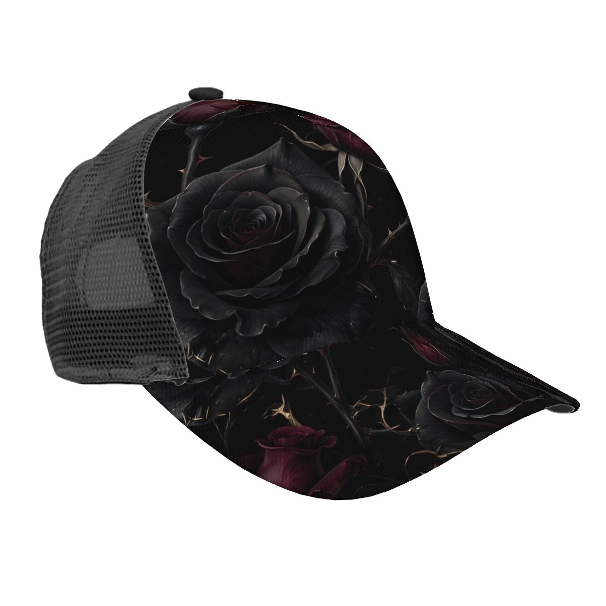 Mesh Baseball Cap (Full Pattern) 09noirroseaopbezfald