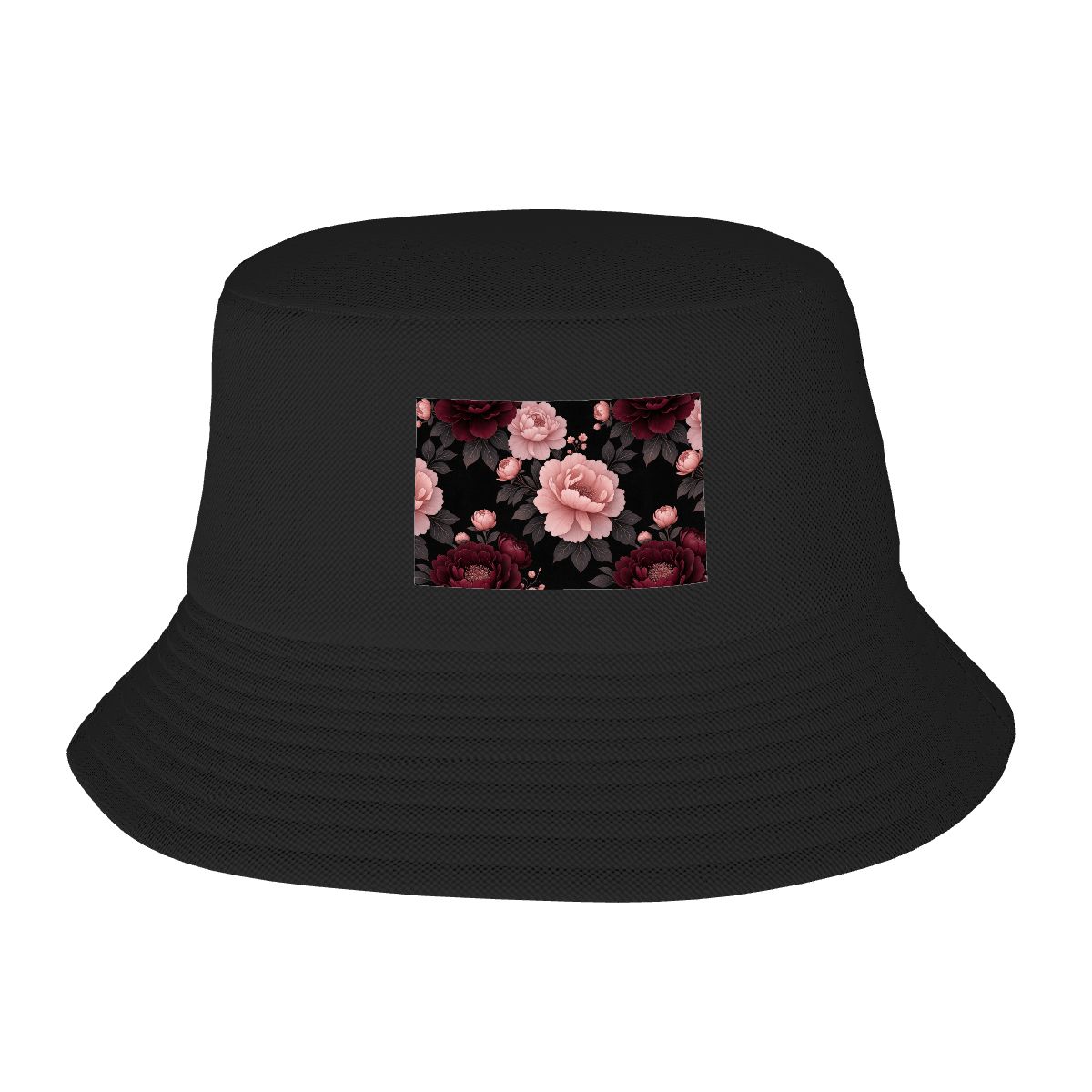 Double Layer Bucket Hat (Area Pattern) 01peoniegardenaop