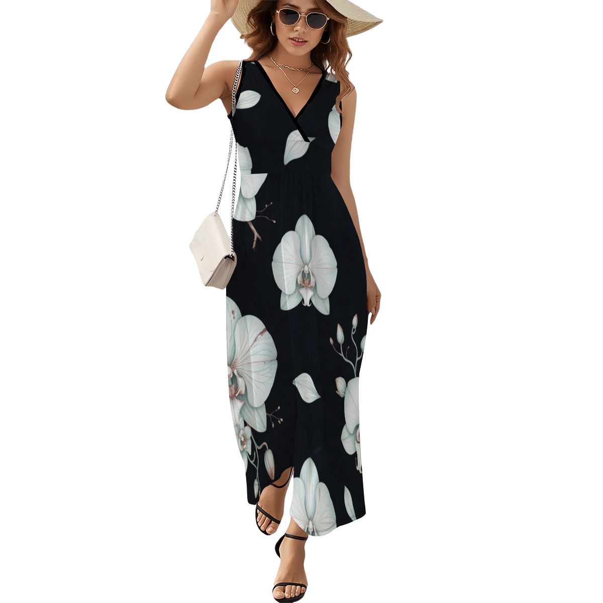 Orchidee Noc — Sukienka maxi