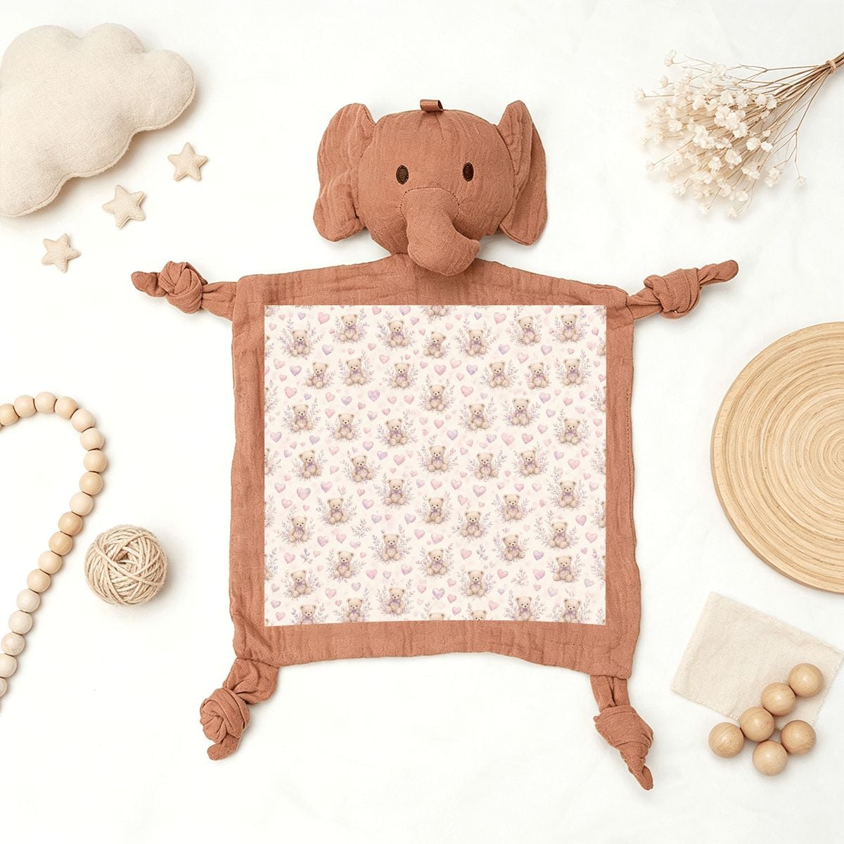 Muslin Baby Lovey  Animal Security Blanket misielawendaaop