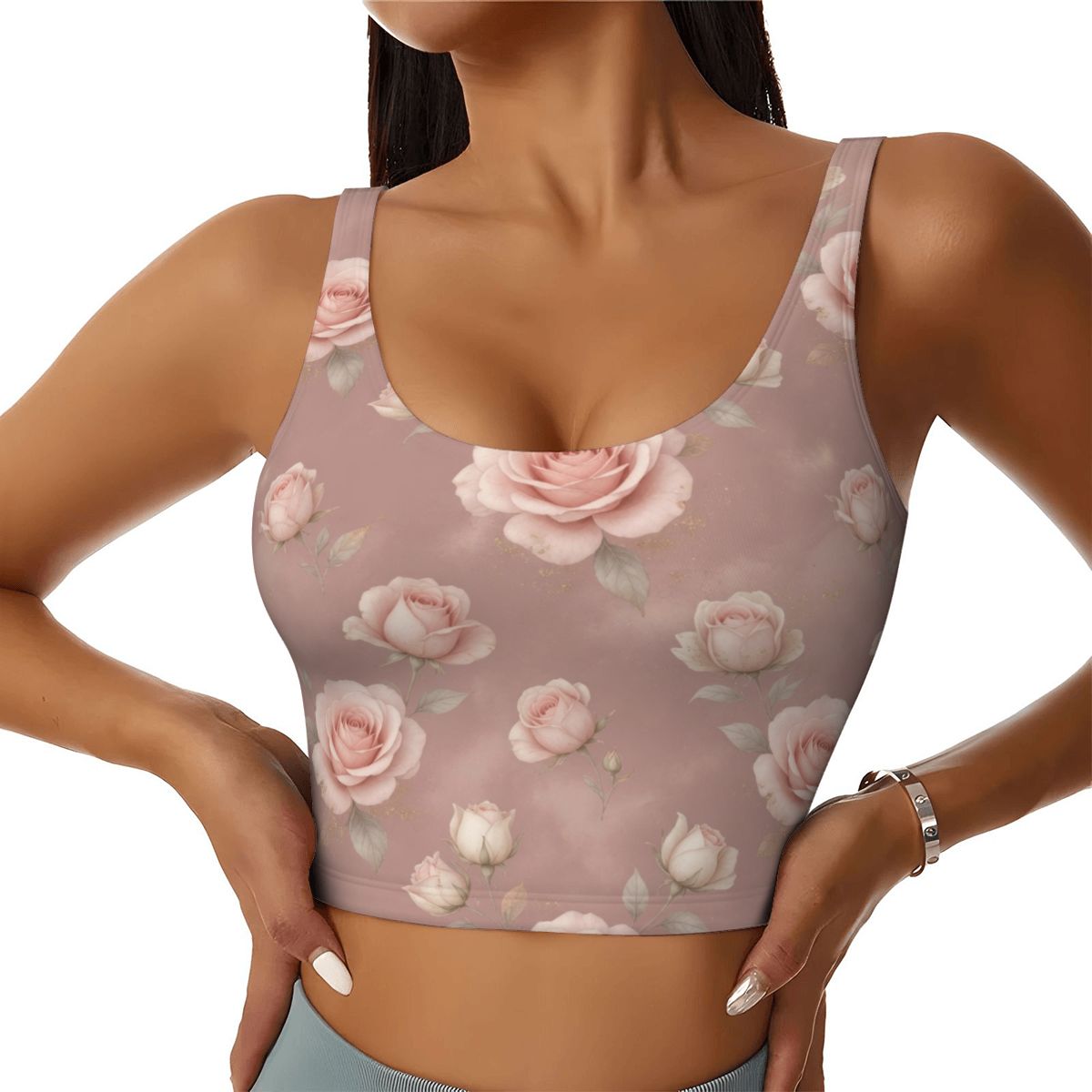 Roze Blush — Top na ramiączkach