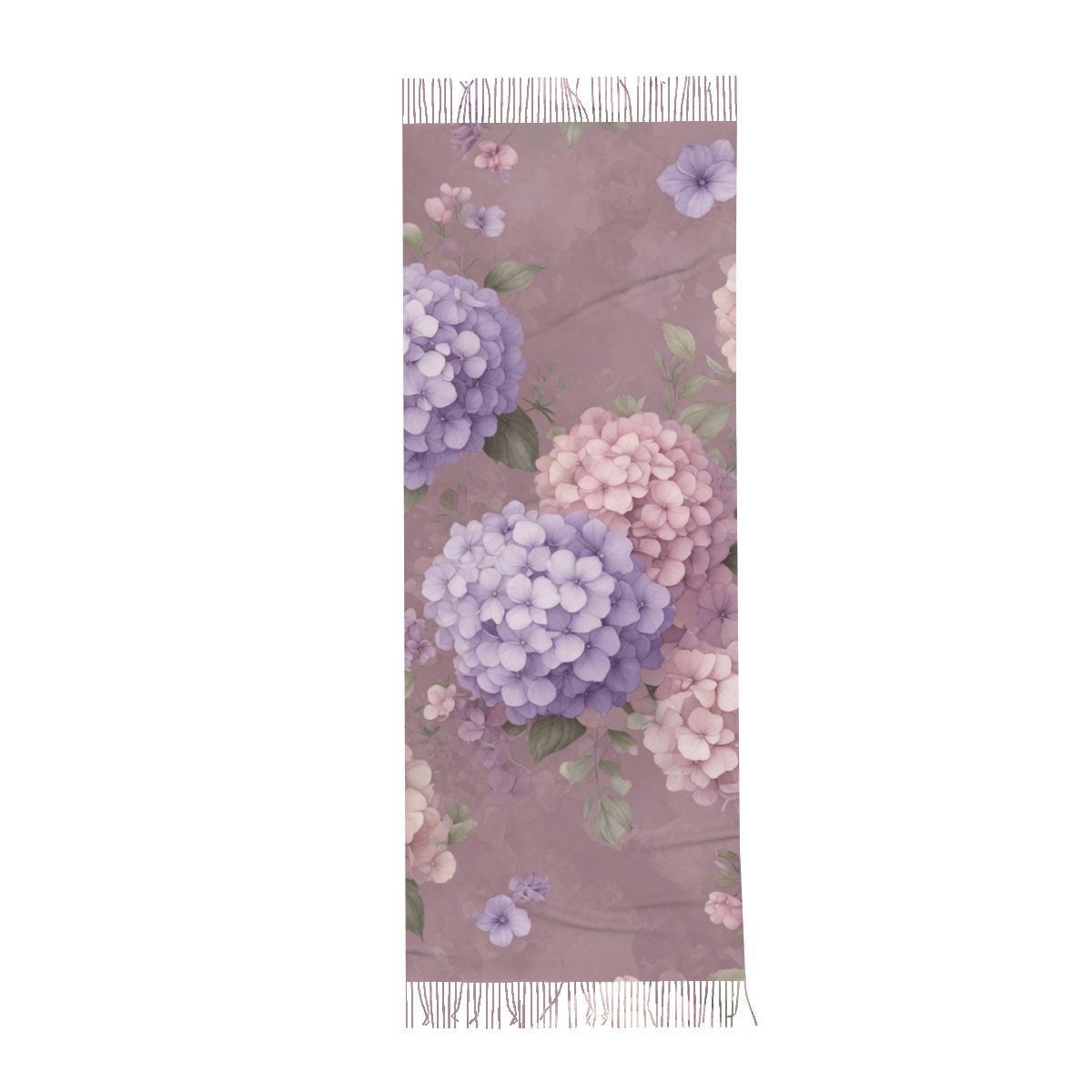 Fringed Scarf 08hortensjelawendaaop