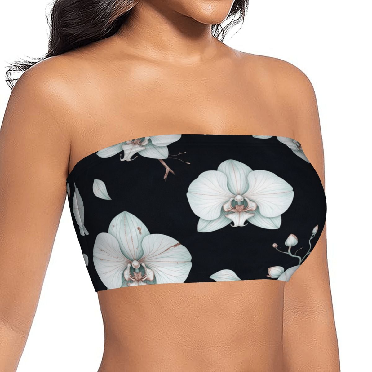 Women's Strapless Tube Top 03orchideenocaop