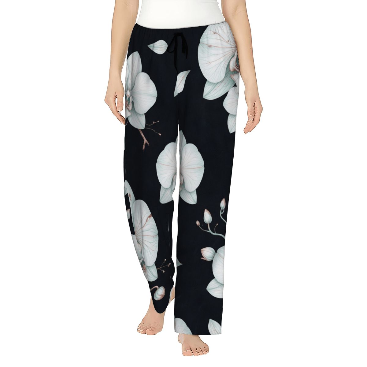 Women's Pajama Pants Customized Services 03orchideenocaop