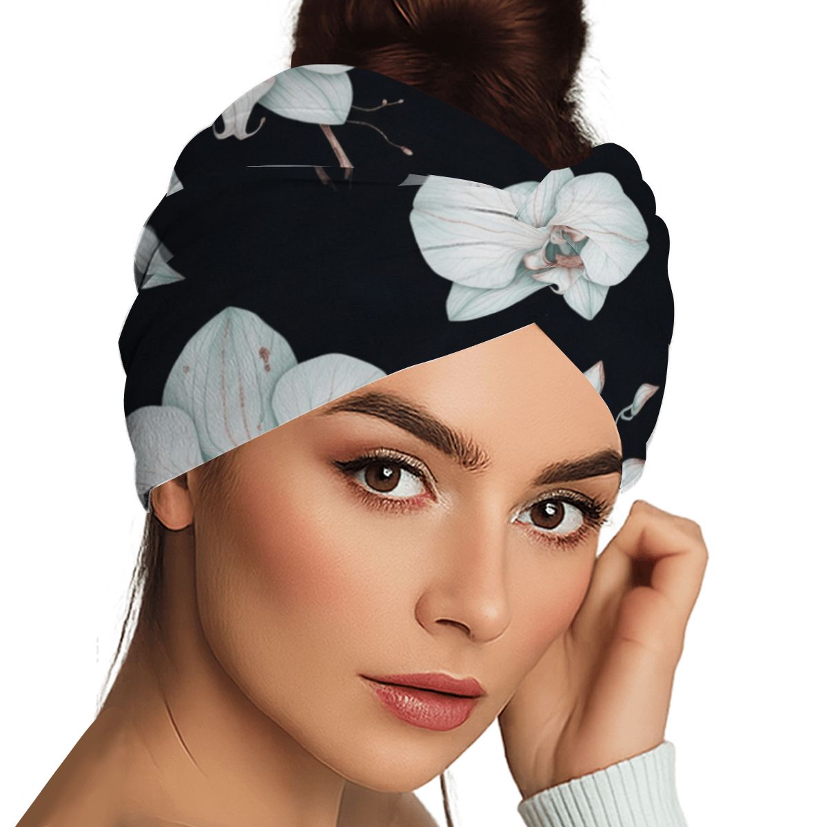 Extra Wide Headbands for Women 1PC 03orchideenocaop