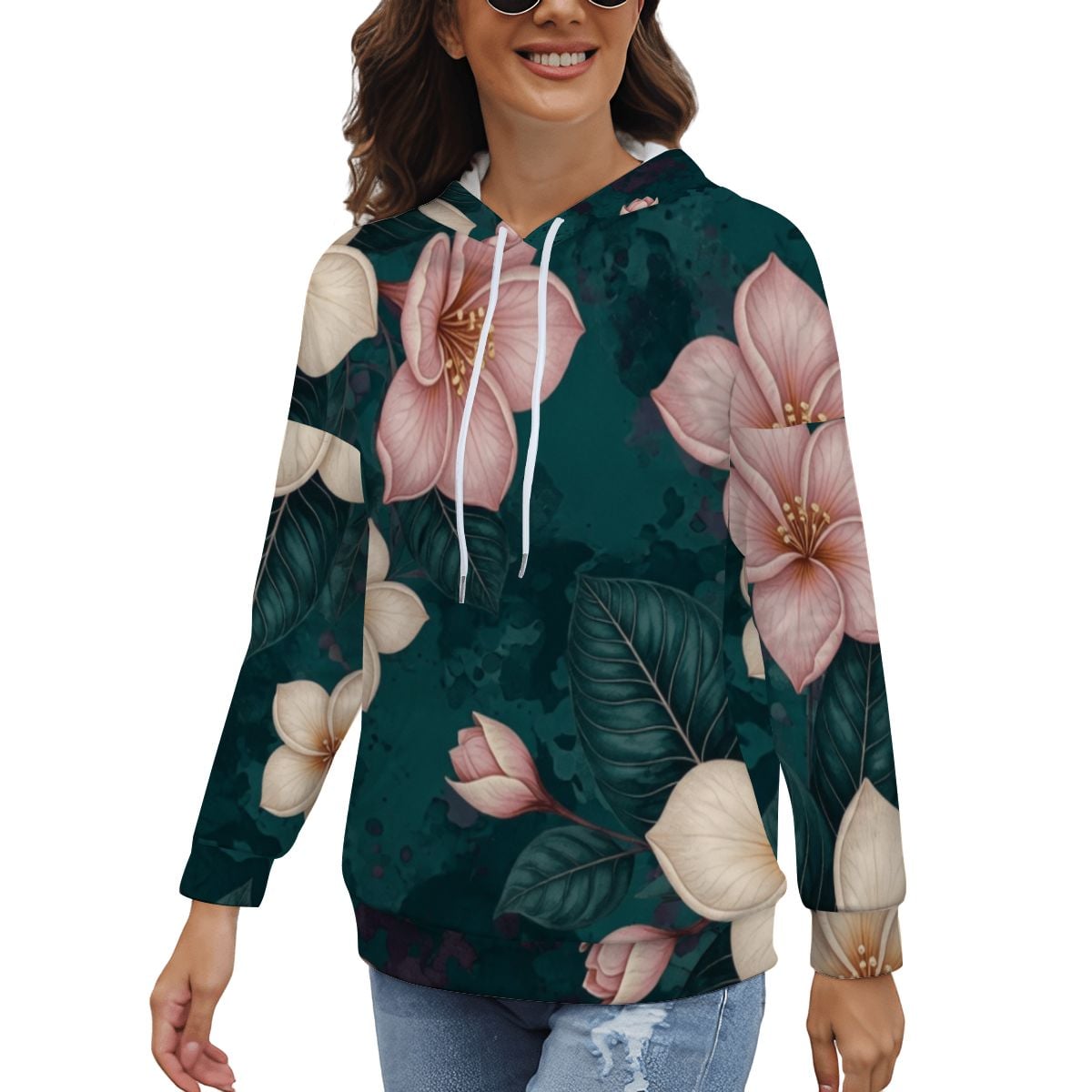 Sleeve Hoodie 10plumeriatropikaop