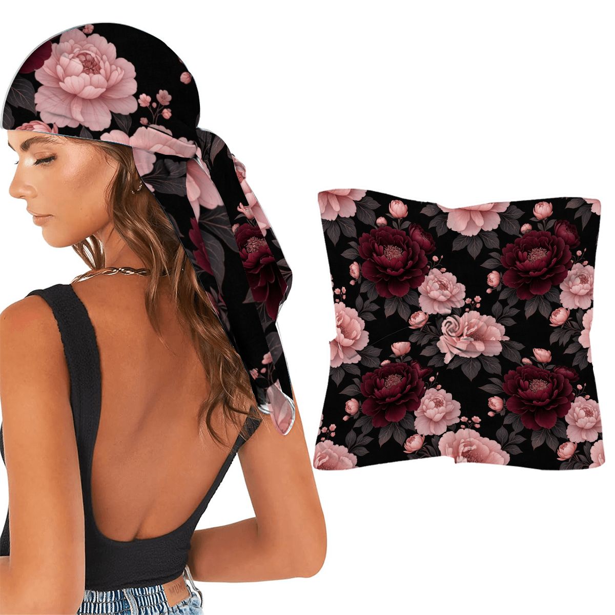Square Bandana 01peoniegardenaop